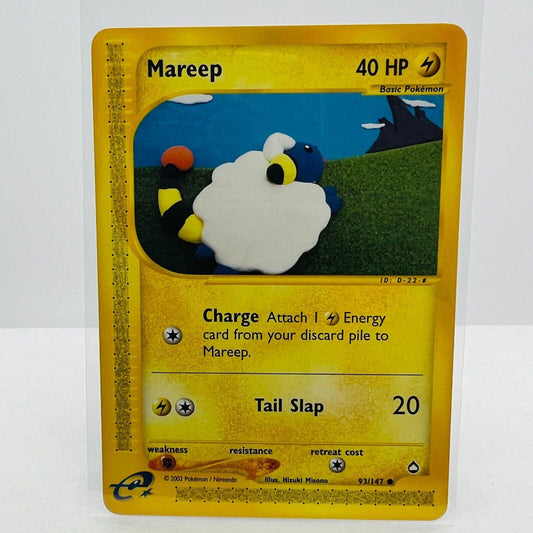 Pokémon Mareep 93/147 Aquapolis WOTC TCG Pokemon Common Card NM-MT