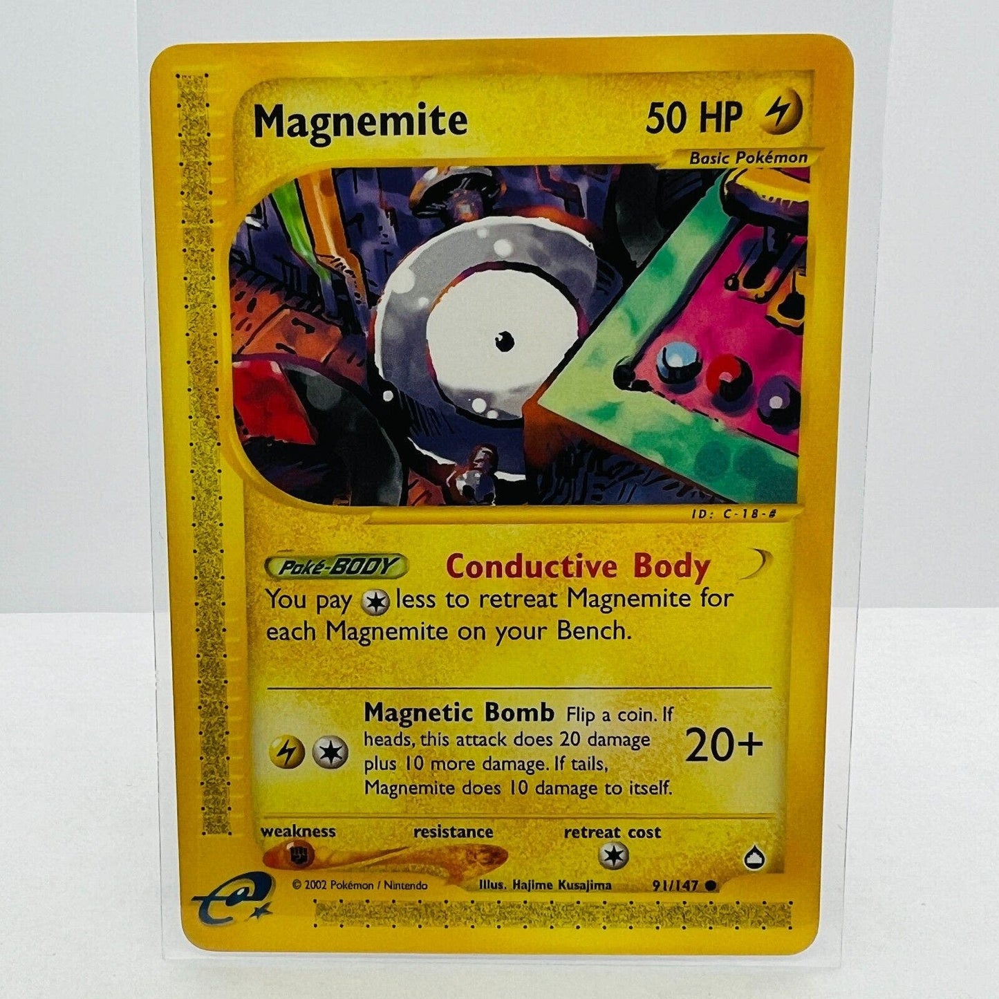 Pokémon Magnemite 91/147 Aquapolis WOTC TCG Pokemon Common Card NM-MT