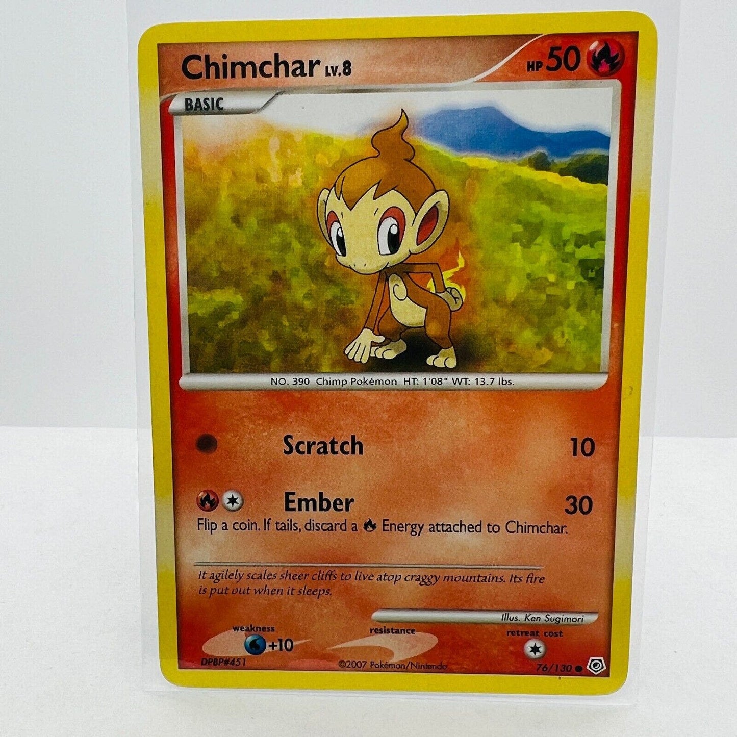 Pokémon Chimchar LV.8 76/130 Diamond & Pearl 2007 Pokemon Common Card LP