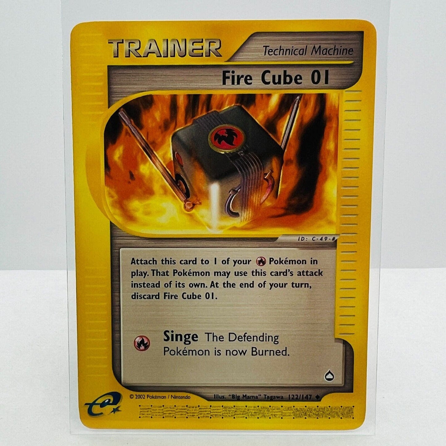 Pokémon Fire Cube 01 122/147 Aquapolis WOTC Pokemon Uncommon Card NM-MT