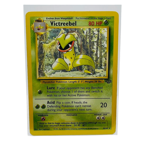 Pokémon Victreebel 30/64 Jungle Unlimited Pokemon 1999 Non Holo Rare Card VLP-EX