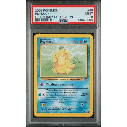 PSA 9 MINT Psyduck 88/110 Pokémon Legendary Collection Non Holo (CGC/BGS)