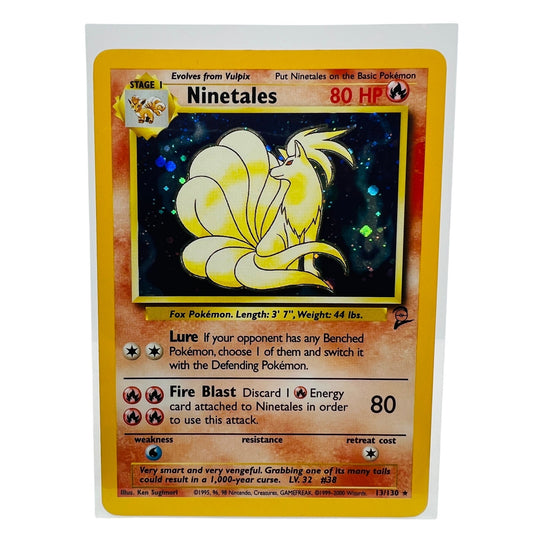 Pokémon Ninetales 13/130 Base Set II 2 Pokemon 2000 Holo Foil Card VLP-EX