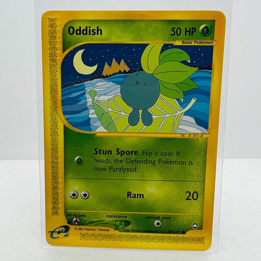 Pokémon Oddish 97/147 Aquapolis WOTC TCG Pokemon Common Card NM-MT