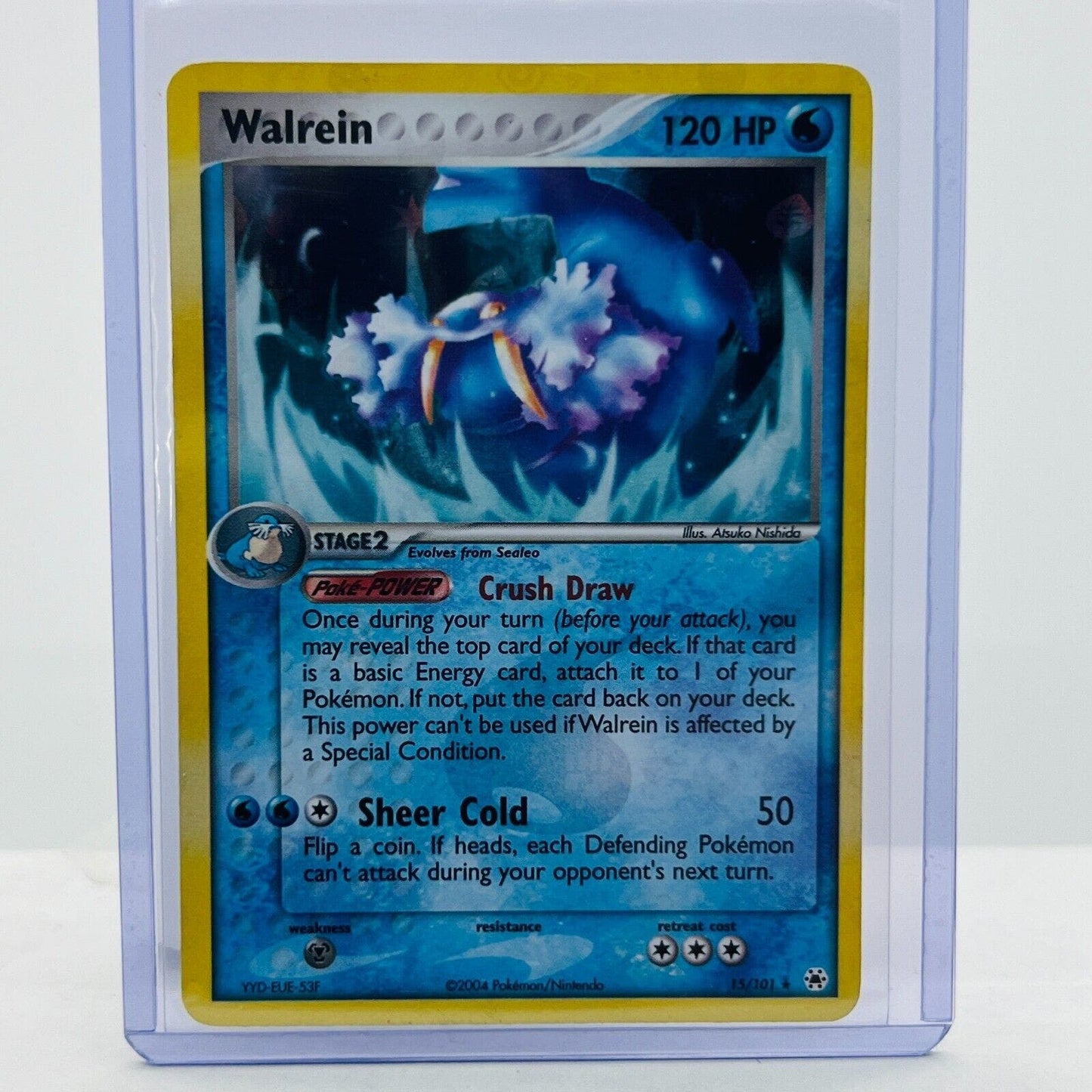 Pokémon Walrein 15/101 EX Team Hidden Legends Pokémon 2004 Holo Rare LP