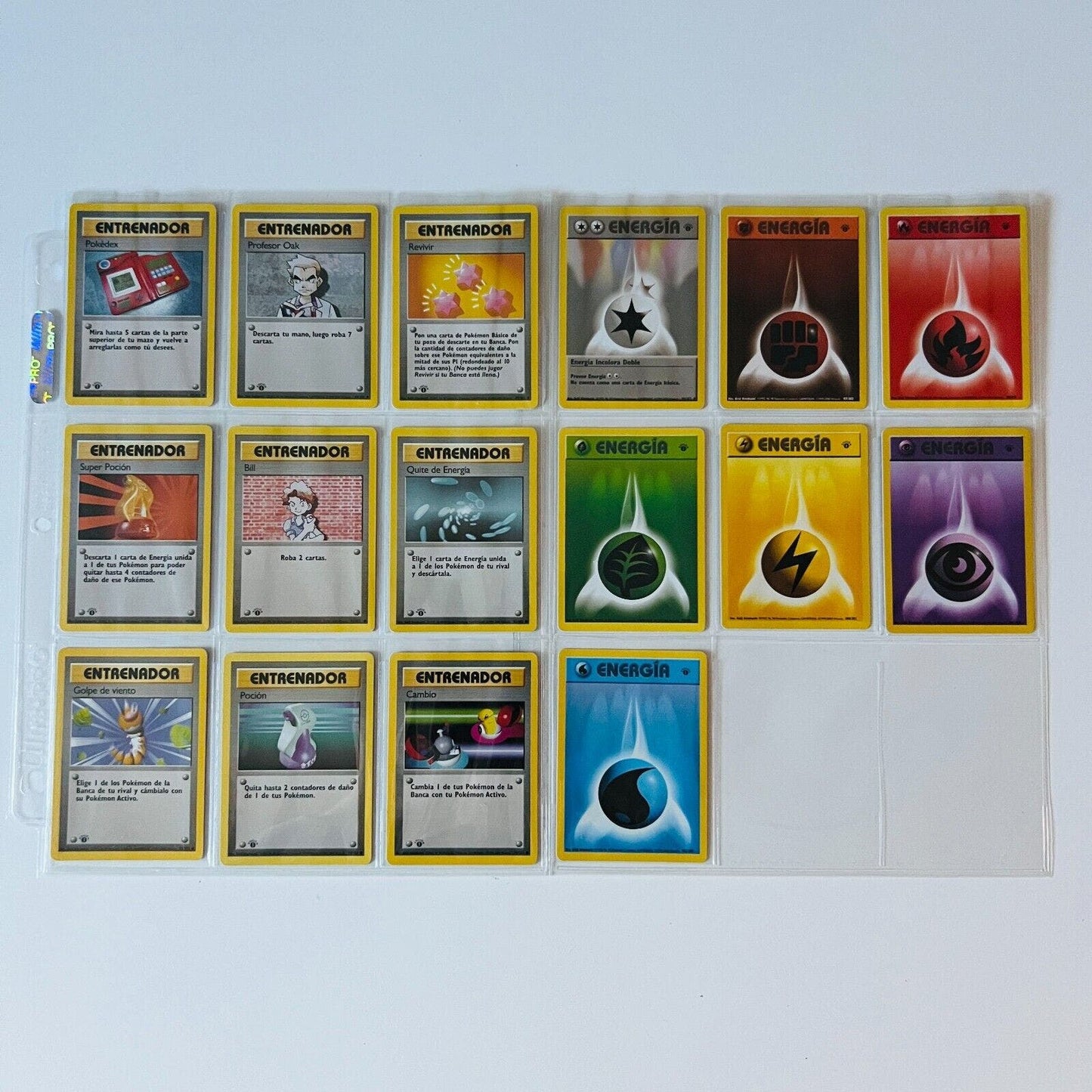 Pokémon 1st Ed. Base Set Near Complete Uncommon Common Spanish 68 Cards NM-MINT