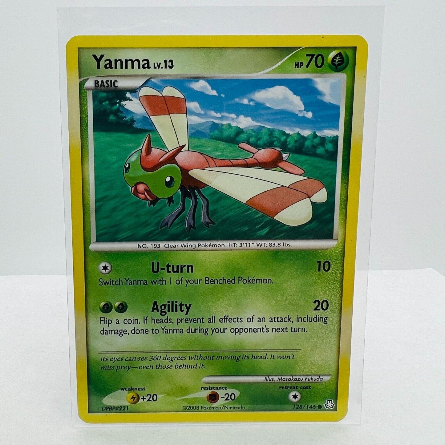 Pokémon Yanma LV.13 128/146 Diamond & Pearl 2008 Legends Awake Common Card LP