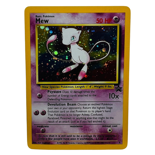 Pokémon Mew Black Star Promo Pokemon League 2000 Holo Foil Card DMG-MP