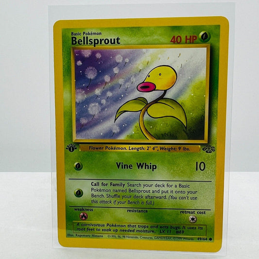 Pokémon Bellsprout 1st Edition 49/64 Jungle WOTC 1999 Pokemon Common Card NM-MT