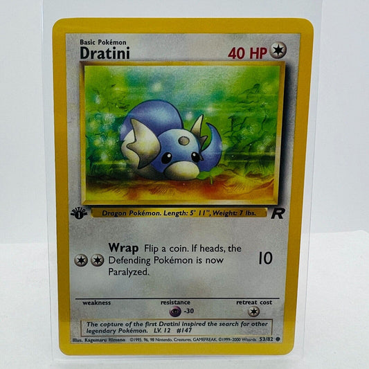 Pokémon Dratini 1st Edition 53/82 Team Rocket WOTC TCG Pokemon Card NM-MT