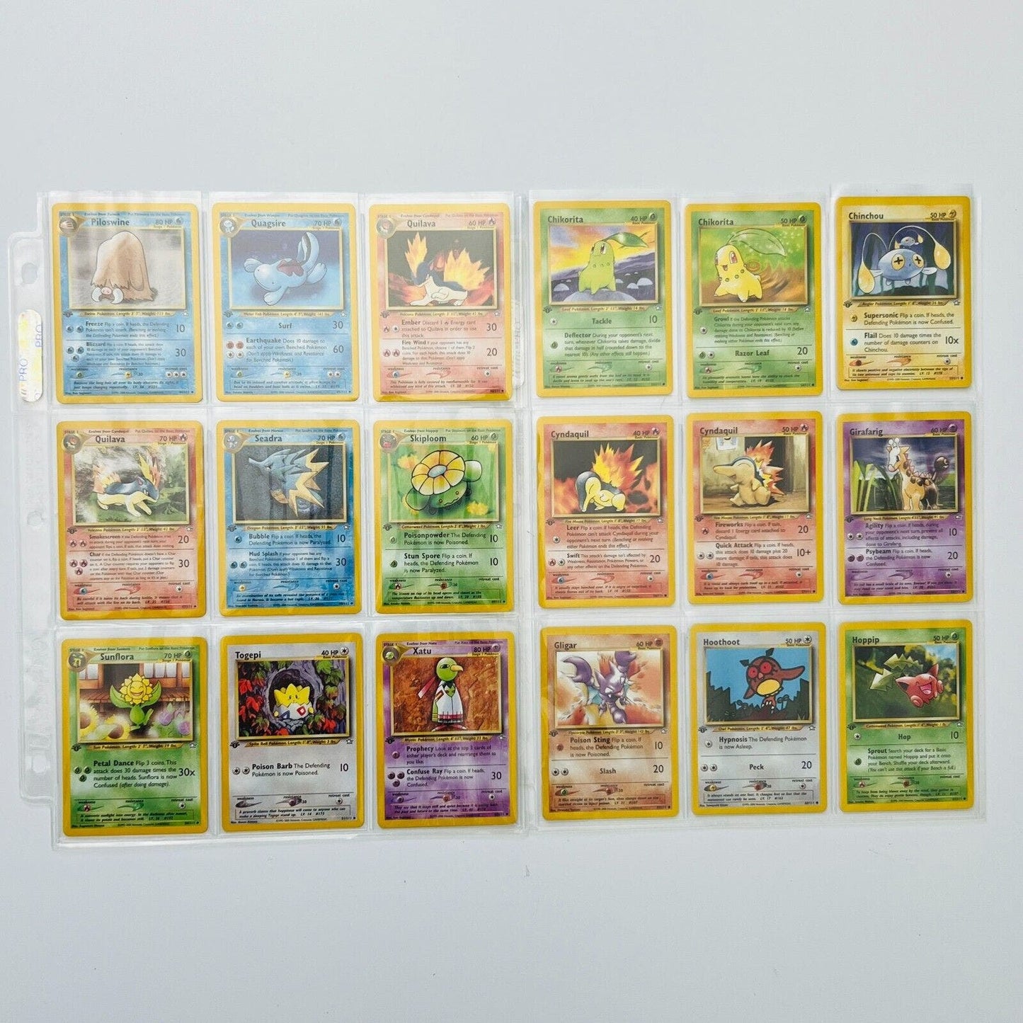 Pokémon 1st Edition Neo Genesis Complete Uncommon Common Non Holo Cards NM+