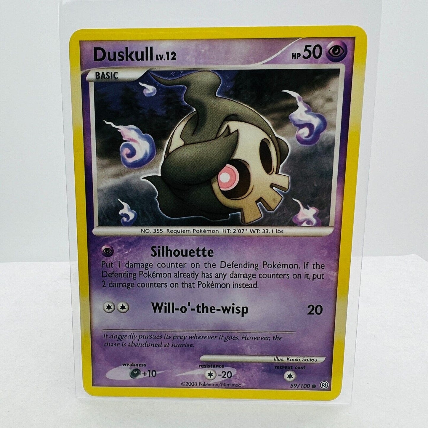 Pokémon Duskull LV.12 59/100 Diamond & Pearl 2008 Stormfront Common Card LP