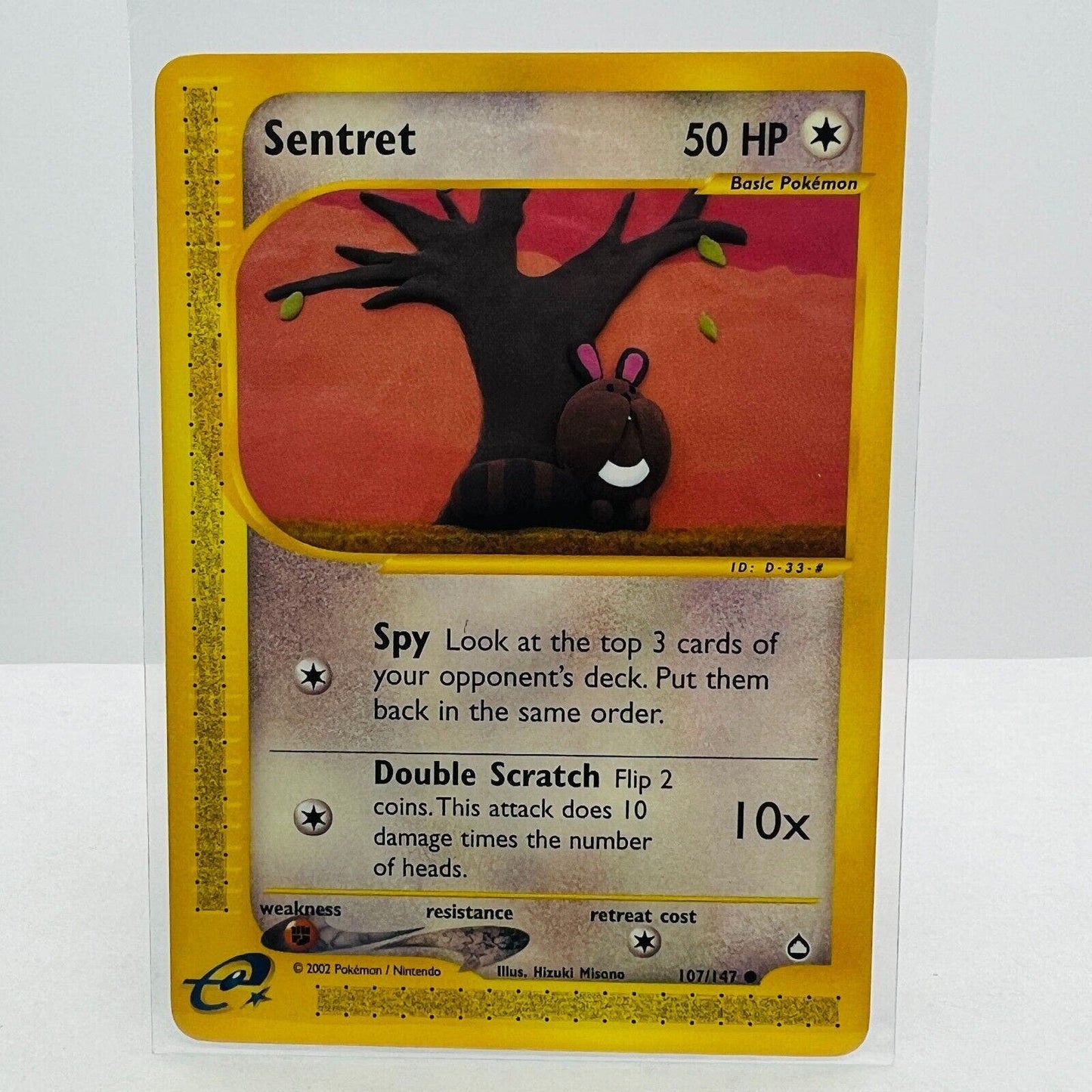 Pokémon Sentret 107/147 Aquapolis WOTC TCG Pokemon Common Card NM-MT