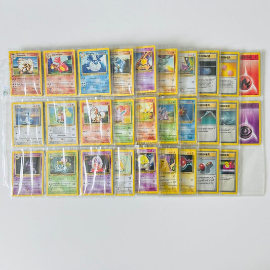 Pokémon 1st Edition Base Set Complete Uncommon Common Dutch 70 Cards NM-MINT