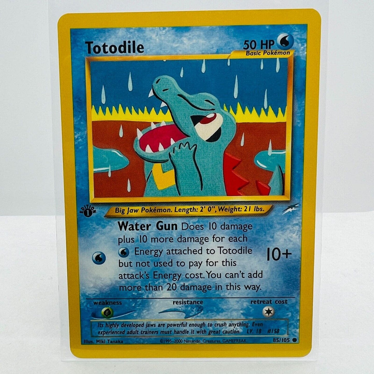 Pokémon Totodile 1st Edition 31/105 Neo Destiny WOTC Common Pokemon Card NM-MT