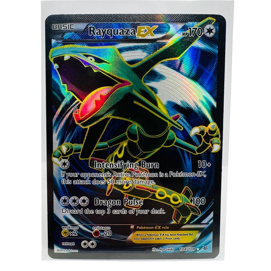 Pokémon Rayquaza EX 104/108 Roaring Skies Pokemon 2015 Holo Foil Rare Card MP-LP