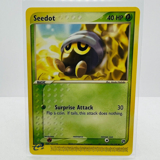 Pokémon Natu 76/100 EX Sandstorm 2003 E Reader Pokemon Common Card LP-EX