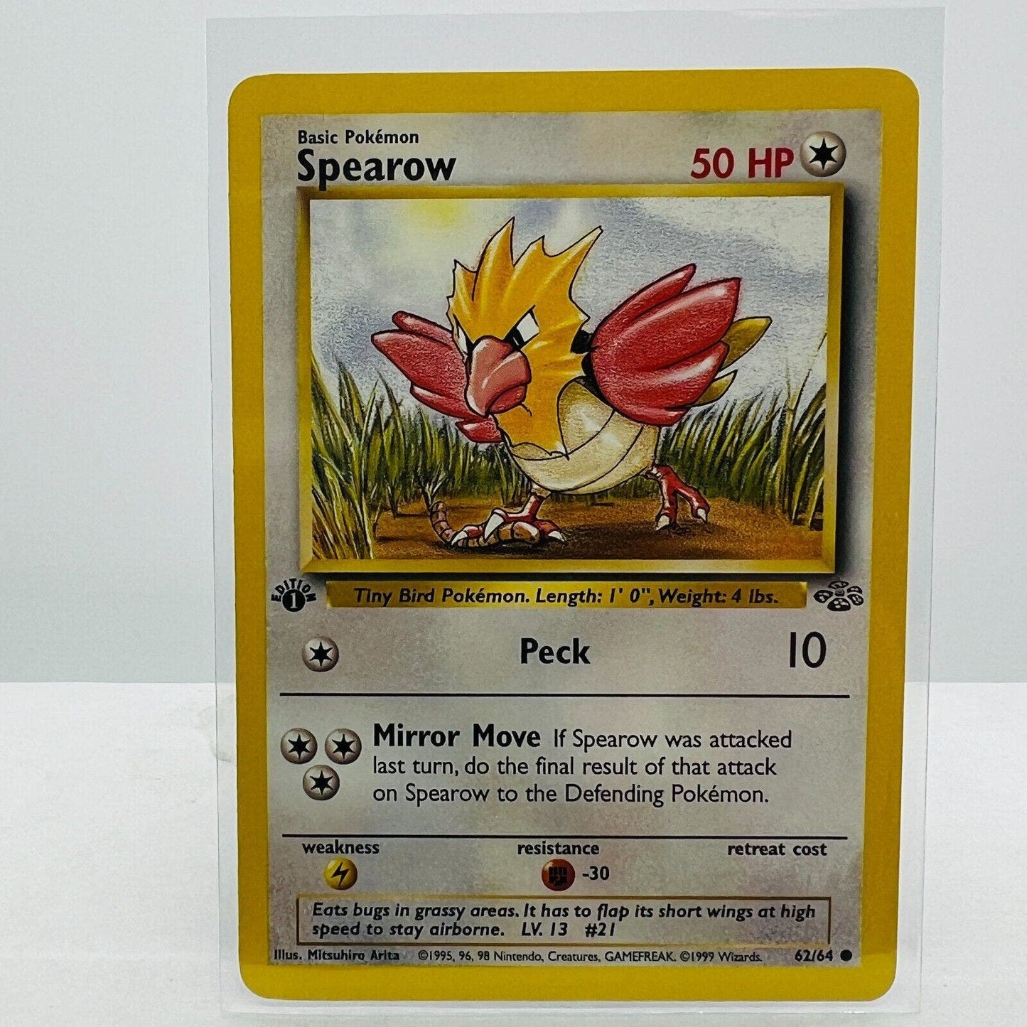 Pokémon Spearow 1st Edition 62/64 Jungle WOTC 1999 Pokemon Common Card NM-MT