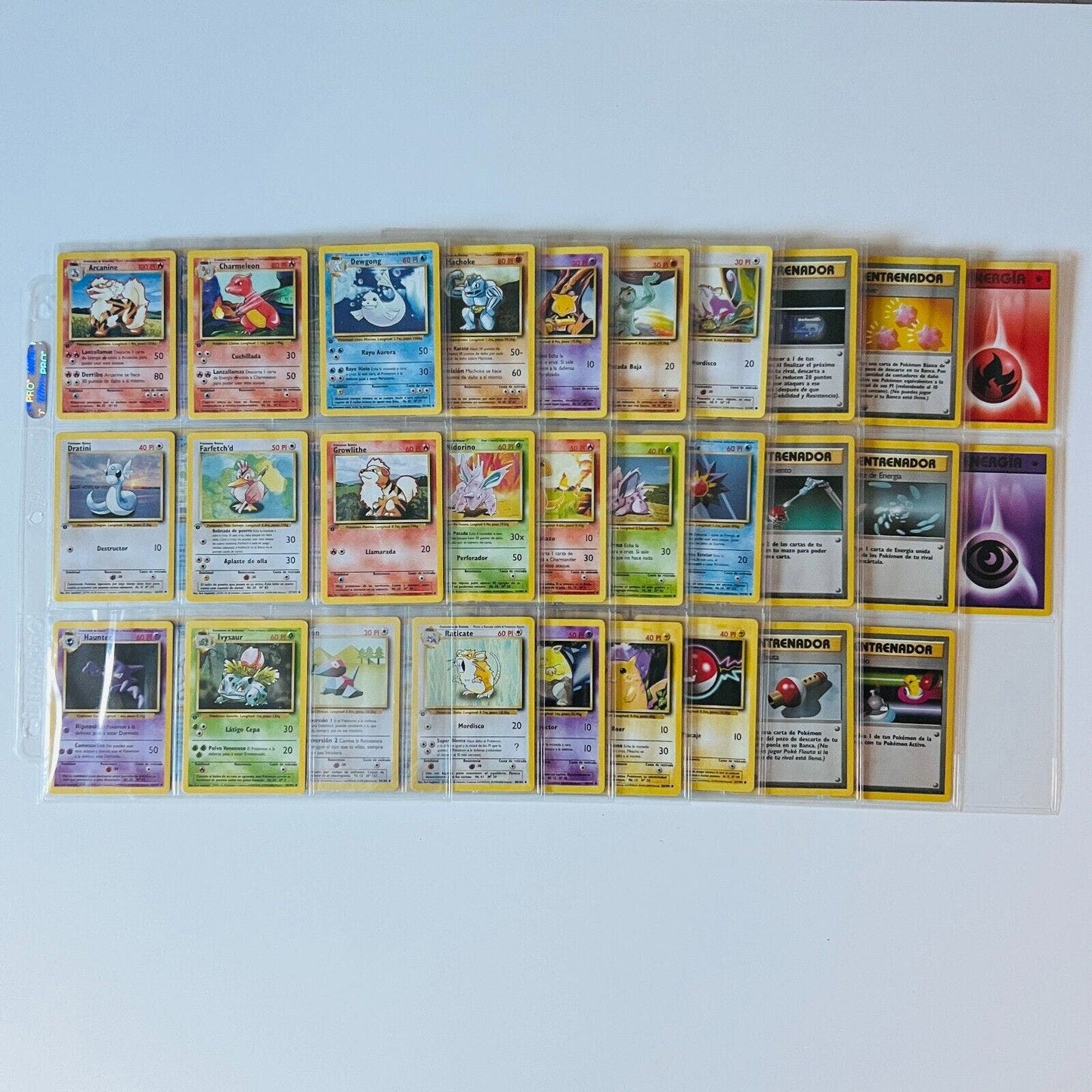 Pokémon 1st Ed. Base Set Near Complete Uncommon Common Spanish 68 Cards NM-MINT