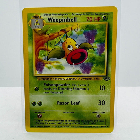 Pokémon Weepinbell 48/64 Jungle Unlimited WOTC 1999 Pokemon Uncommon Card NM-MT