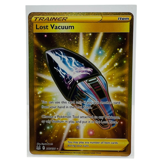 Pokémon Lost Vaccum 217/196 Lost Origin 2022 Gold Holo Secret Rare Card NM-MT