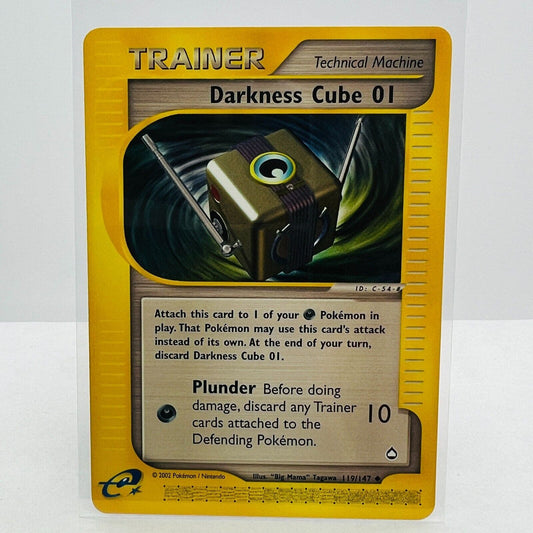 Pokémon Darkness Cube 01 119/147 Aquapolis WOTC Pokemon Uncommon Card NM-MT