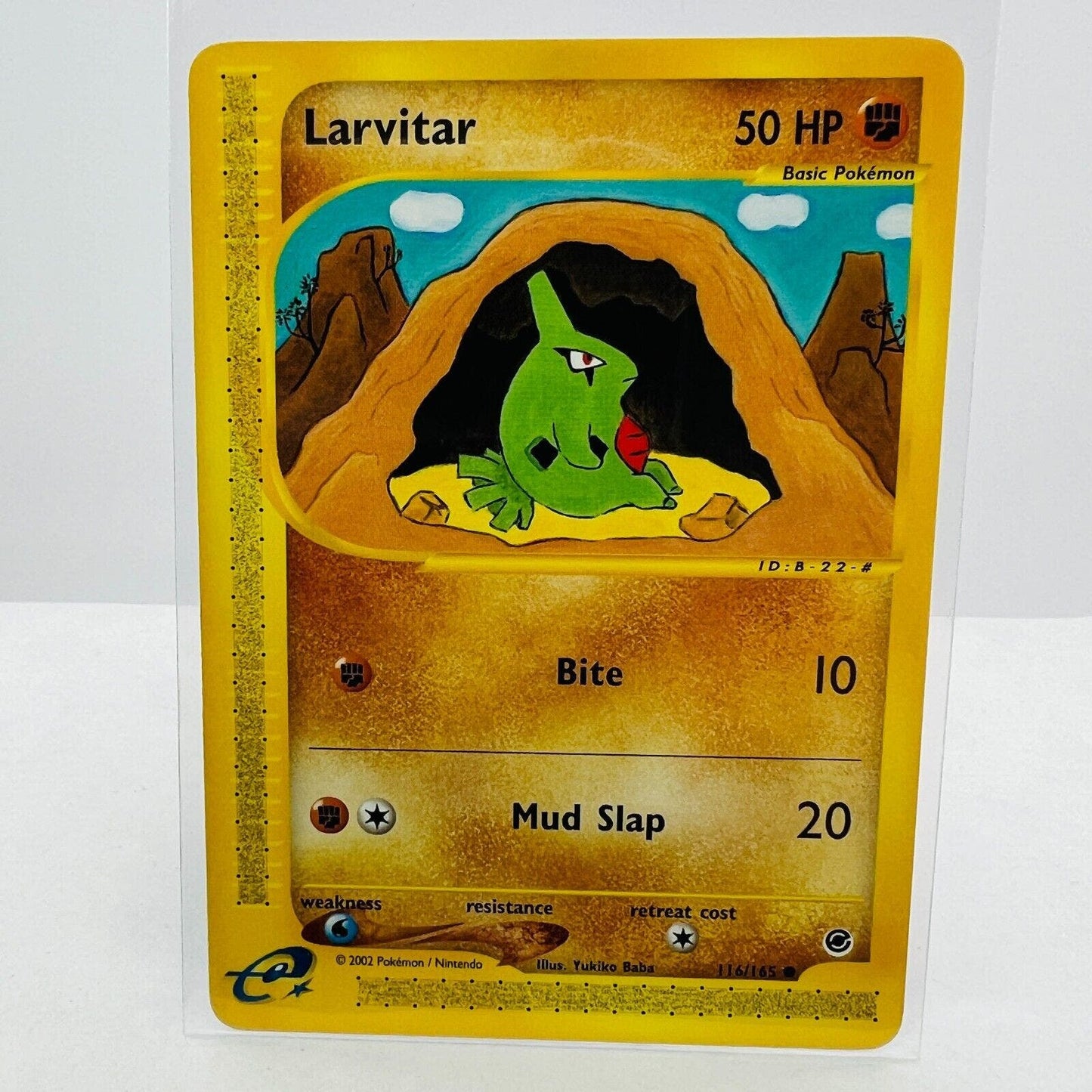 Pokémon Larvitar 116/165 Expedition E-Reader Series Pokemon Common Card NM-MT