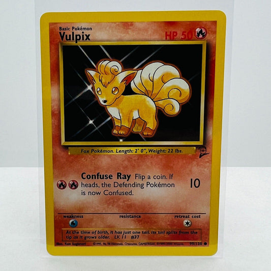 Pokémon Vulpix 99/130 Base Set 2 Pokemon 2000 WOTC Common Card NM-MT