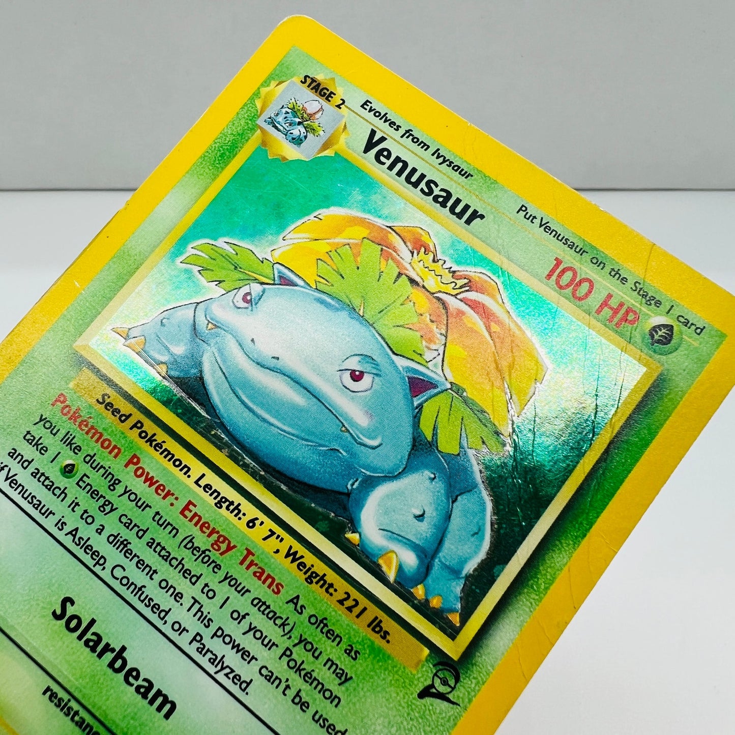 Pokémon Venusaur 18/130 Base Set II 2 Pokemon 2000 Holo Foil Card DMG-PL