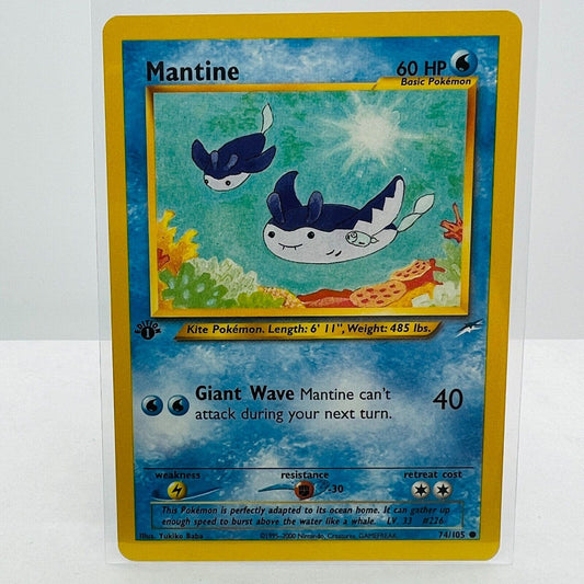 Pokémon Mantine 1st Edition 74/105 Neo Destiny WOTC Pokemon Common Card NM-MT