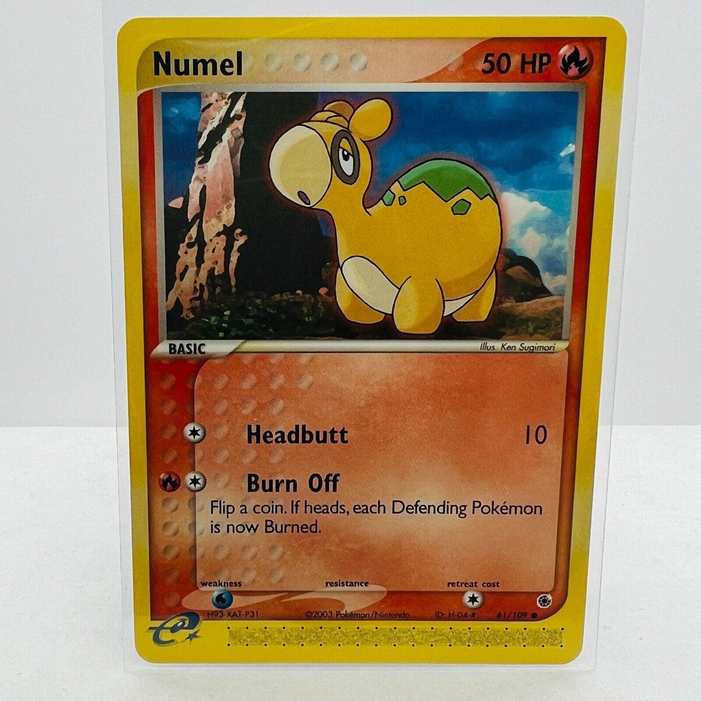 Pokémon Numel 61/109 EX Ruby & Sapphire E Reader Pokemon Common Card LP-EX