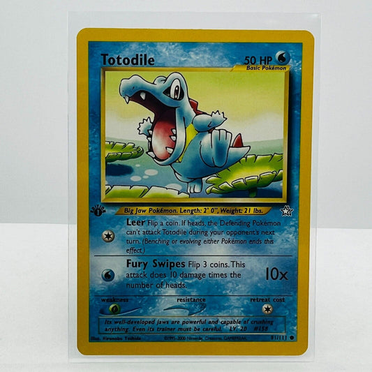 Pokémon Totodile 1st Edition 81/111 Neo Genesis WOTC Pokemon Common Card NM-MT