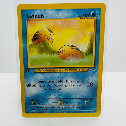 Pokémon Swinub 1st Edition 84/105 Neo Destiny WOTC Pokemon Common Card NM-MT