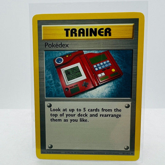 Pokémon Pokédex Trainer 87/102 Base Set Unlimited Pokemon 1999 WOTC Common NM