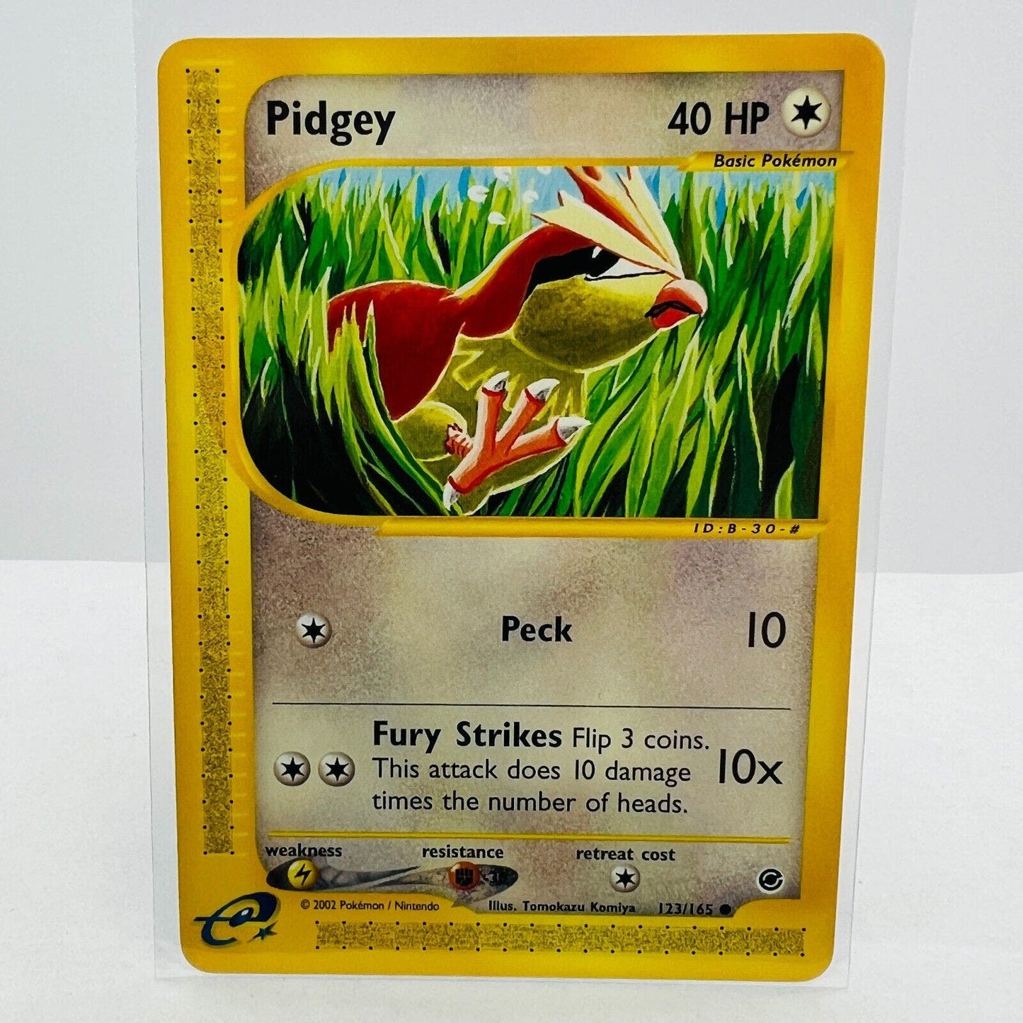 Pokémon Pidgey 123/165 Expedition E-Reader Series Pokemon Common Card NM-MT