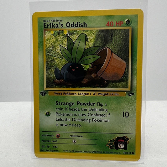 Pokémon Erika's Oddish 1st Edition 70/132 Gym Challenge Common Card NM-MT