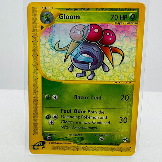 Pokémon Gloom 78/165 Expedition E-Reader Series Pokemon Uncommon Card NM-MT