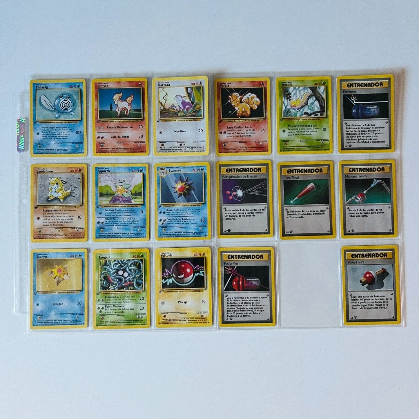 Pokémon 1st Ed. Base Set Near Complete Uncommon Common Spanish 68 Cards NM-MINT