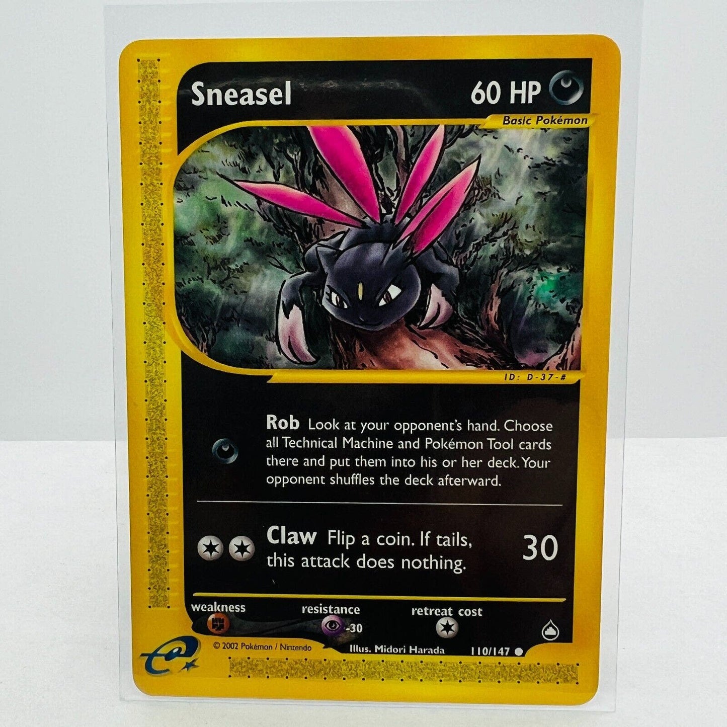 Pokémon Sneasel 110/147 Aquapolis WOTC TCG Pokemon Common Card NM-MT