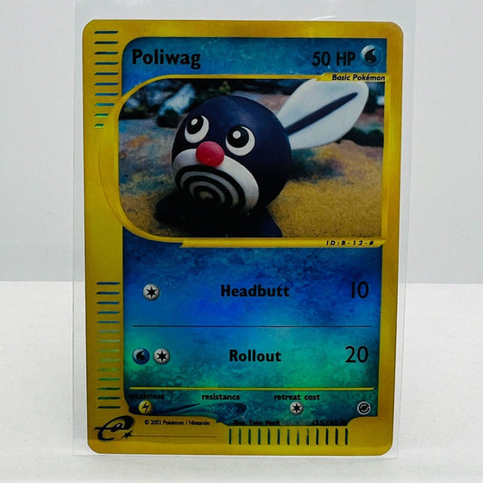 Pokémon Poliwag 125/165 Expedition Pokémon 2002 Reverse Holo Rare WOTC MP