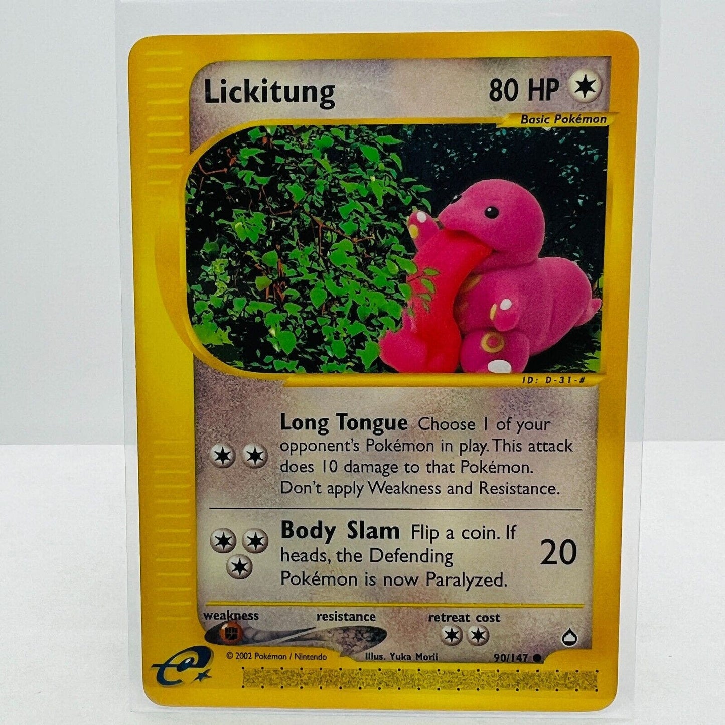 Pokémon Lickitung 90/147 Aquapolis WOTC TCG Pokemon Common Card NM-MT