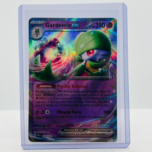 Pokémon Gardevoir EX 029/091 Paldean Fates Scarlet & Violet Double Rare NM-MT