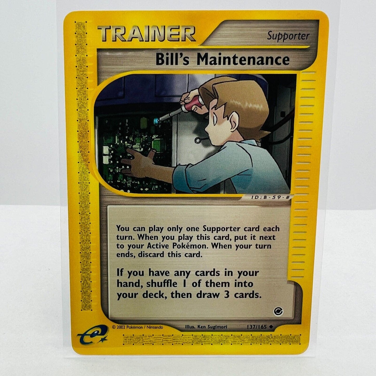 Pokémon Bill's Maintenance 137/165 Expedition E-Reader Uncommon Card NM-MT