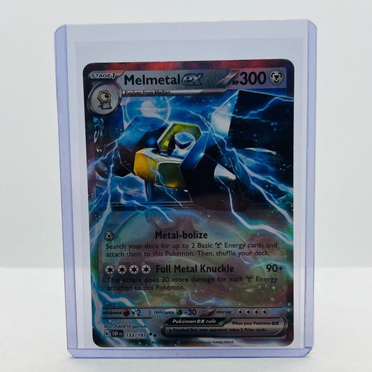 Pokémon Melmetal EX 153/197 Obsidian Flames Scarlet & Violet Double Rare NM-MT