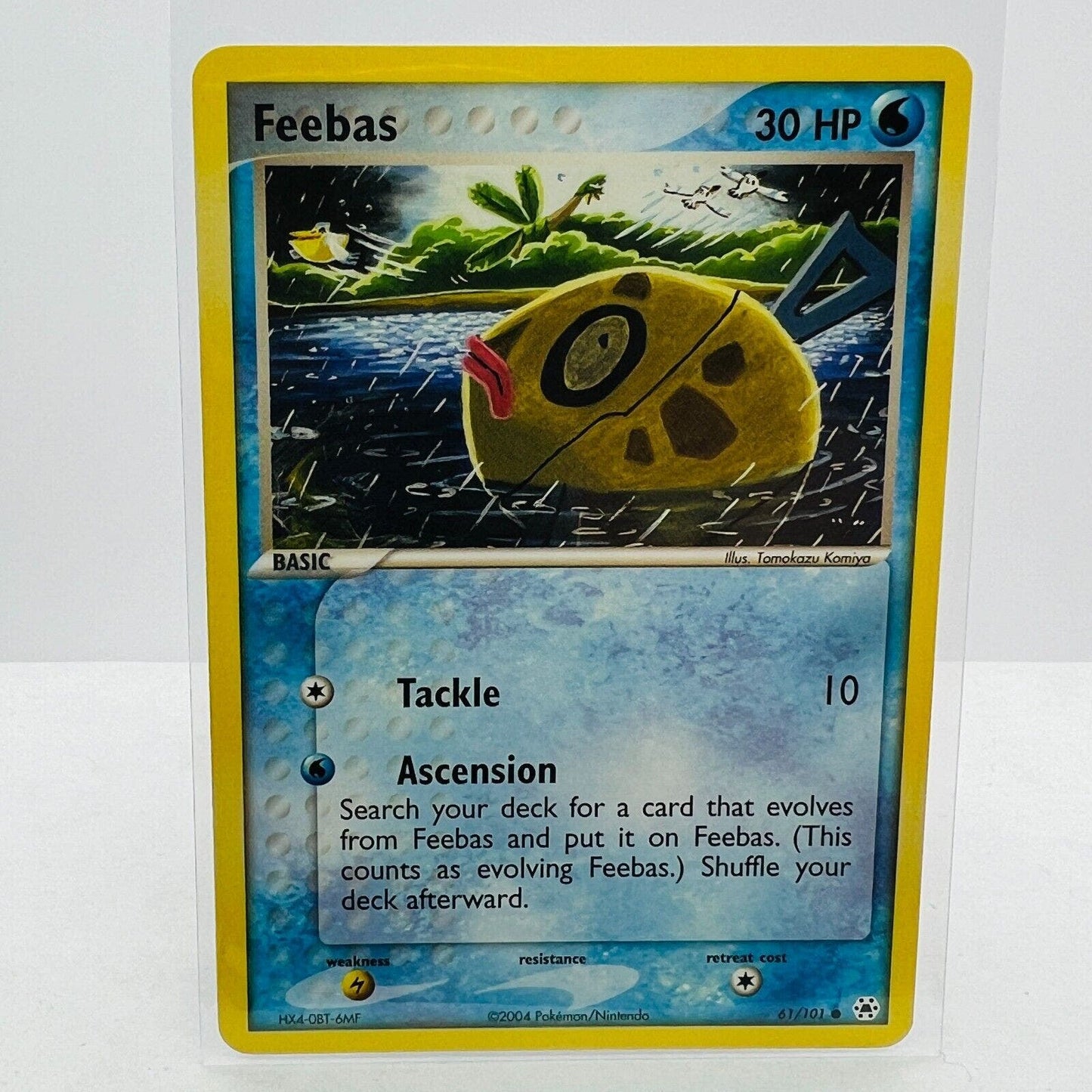 Pokémon Feebas 61/101 EX Hidden Legends 2004 Pokemon Common Card LP-EX