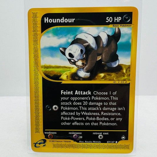 Pokémon Houndour 87/147 Aquapolis WOTC TCG Pokemon Common Card NM-MT