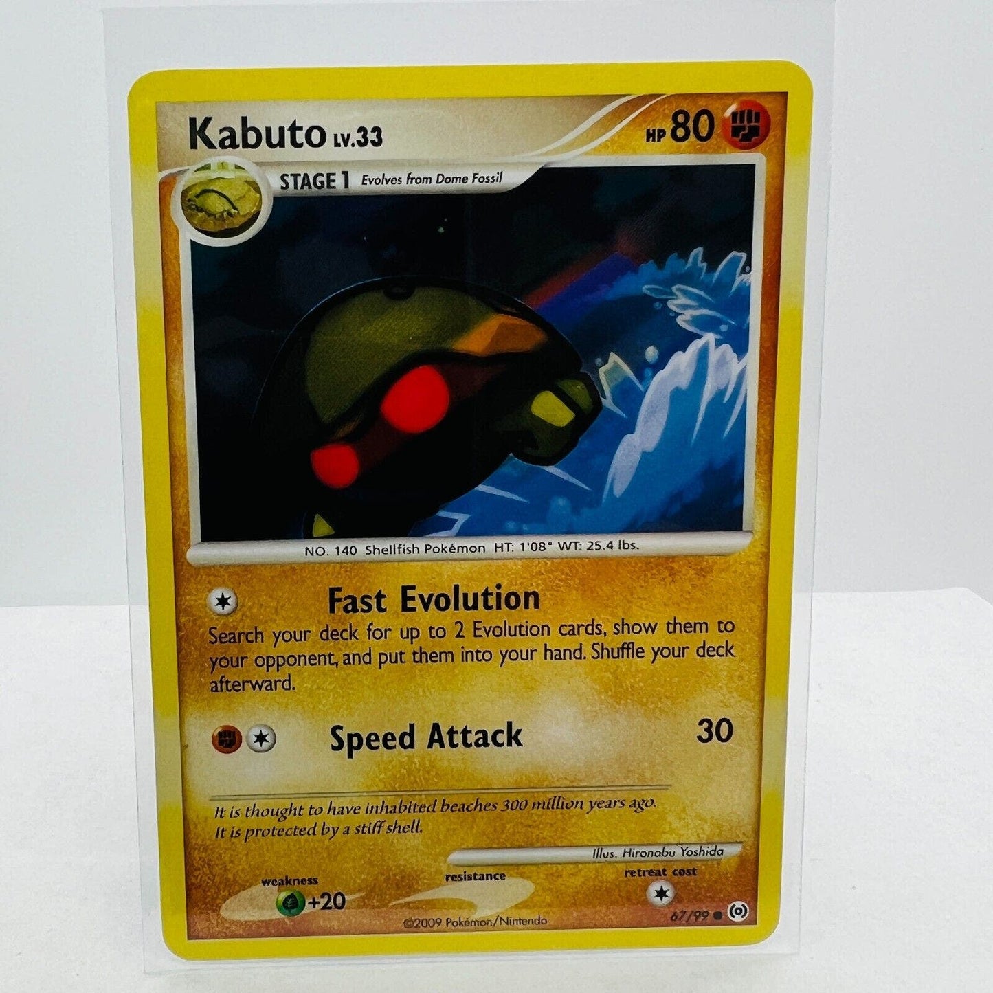 Pokémon Kabuto LV.33 67/99 Platinum 2009 Arceus Pokemon Common Card LP