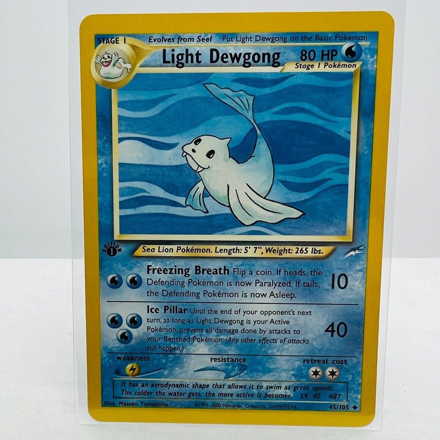 Pokémon Light Dewgong 1st Edition 45/105 Neo Destiny WOTC Pokemon Card NM-MT