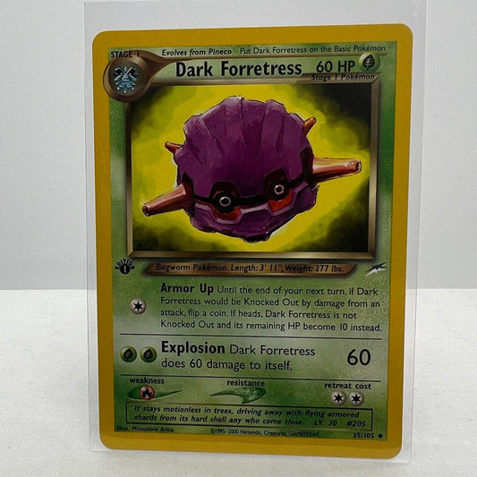 Pokémon Dark Forretress 1st Edition 35/105 Neo Destiny WOTC Pokemon Card NM-MT