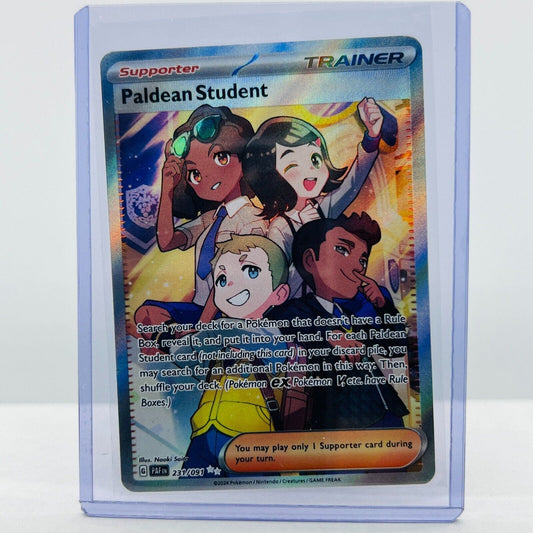 Pokémon Paldean Student 231/091 Paldean Fates Scarlet & Violet TrainerRare NM-MT